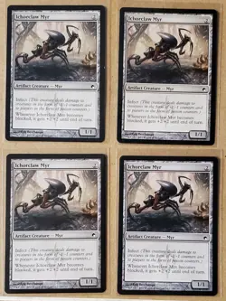 ICHORCLAW MYR X4 Scars Of Mirrodin Magic the Gathering MTG - Image 1