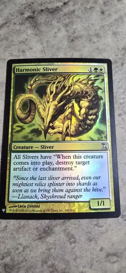 Harmonic Sliver The List Reprints Foil Creature Uncommon MTG NM - Image 1