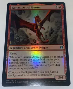 Ganax, Astral Hunter - Foil #176 - Battle for Baldur's Gate - Mtg NEW UNPLAYED - Image 1