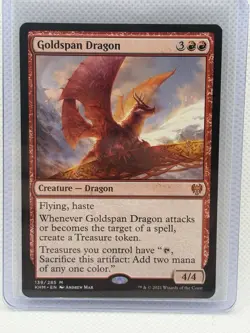 Goldspan Dragon Kaldheim Regular 139 MTG - Image 1