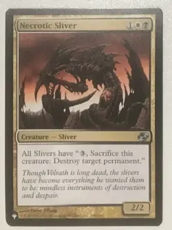 The List NECROTIC SLIVER 159 Zendikar Rising MTG Magic NM - Image 1