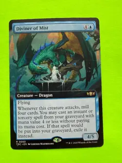 MTG Tarkir Dragonstorm - Diviner of Mist - Extended Art - Non - Foil - Image 1