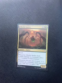 Obelisk Spider MTG Hour of Devastation English LP - Image 1