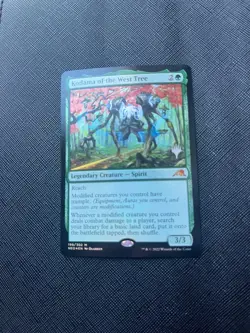 Kodama of the West Tree MTG Kamigawa Neon Dynasty English Promo Pack NM FOIL - Image 1
