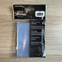 BCW INNER SLEEVE PERFECT FIT TCG CARD 100 PER PACK TOP LOADING POKEMON MTG ETC - Image 2