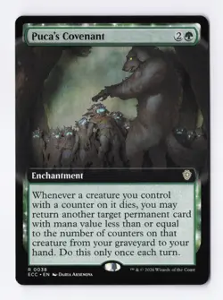 Puca's Covenant (Extended Art) 0038 (R) MTG Commander Lorwyn Eclipsed (ECC) - Image 1