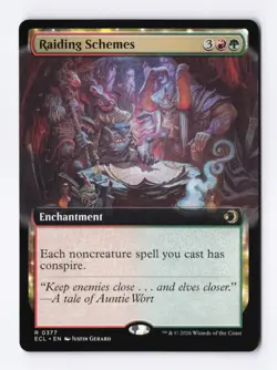 Raiding Schemes (Extended Art) 0377 (R) MTG Lorwyn Eclipsed (ECL) - Image 1
