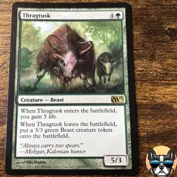 Magic the Gathering MTG- Thragtusk- LP- 193/249- M13 - Image 1