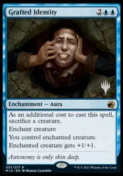 Grafted Identity (Promo Pack) [Innistrad: Midnight Hunt Promos] Lightly Played - Image 1