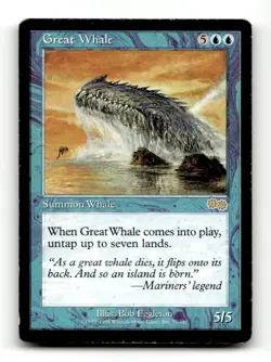 Great Whale Urza's Saga #77 Magic the Gathering - Image 1