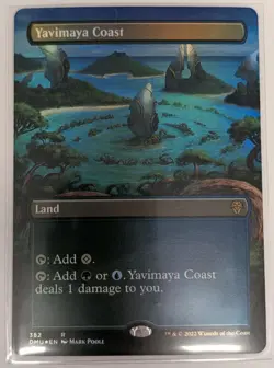 Yavimaya Coast (Borderless) Dominaria United Foil - MTG RARE - Image 1