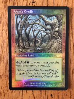 Mtg - Gaea’s Cradle - Judge Foil - Urza’s Saga - Legacy - Edh -WATCH ITEM VIDEO! - Image 1