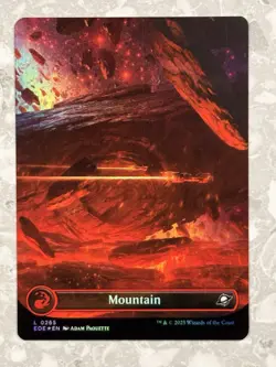 Mountain #265 (Borderless) FOIL MTG Edge of Eternities NM X1 - Image 1