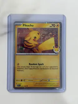Pokemon Tcg Pikachu 051/162 Pokemon Day 2026 Promo Stamped - Image 1