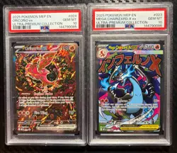 Pokemon Promo 023 MEGA CHARIZARD X EX PSA 10 024 ORICORIO EX PSA 10 Sequential - Image 1