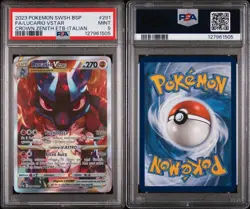 CARTA POKEMON PROMO PSA 9 LUCARIO VSTAR V ASTRO SWSH 291 ITA 2023 - Image 3