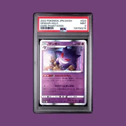 2022 POKEMON JAPANESE SWORD & SHIELD DARK PHANTASMA #023 GENGAR-HOLO PSA 9 - Image 1