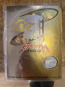 Vintage Pokemon Package Deal. Japanese Neo File Folder, W Stamp Pikachu & Kabuto - Image 1