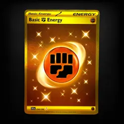 Pokemon TCG Scarlet & Violet Basic Fighting Energy #258/198 Secret Rare NM - Image 1