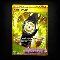 Pokemon TCG SV08: Surging Sparks Counter Gain #249/191 Secret Rare NM - Image 1