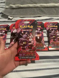 Pokemon TCG Scarlet and Violet Destined Rivals x5 Booster Pack Sealed - 5 Packs - Image 1
