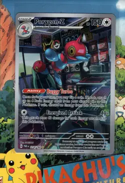 Pokemon TCG Porygon-Z 214/182 Holo Illustration Rare SV04: Paradox Rift NM/M - Image 1