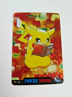 Pokemon PIKACHU Pocket Monsters Holo Prism Vending Sticker - Image 1