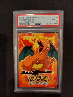 PSA 9 Charizard Topps Pokemon Movie Edition - Image 1