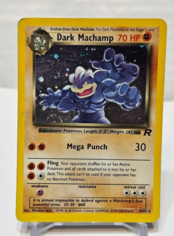 Dark Machamp 10/82 Holo Rare Unlimited Team Rocket Pokemon 800 - Image 1