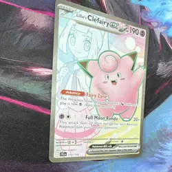 Pokemon Lillie's Clefairy EX 173/159 Journey Together Holo 190 HP - Image 3