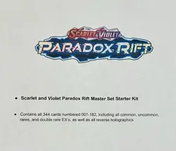 Pokemon Paradox Rift Master Set starter kit (reverse holos plus more) - Image 1
