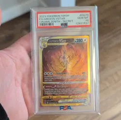 Pokemon Arceus VSTAR Secret Rare Holo Crown Zenith GG70 2023 PSA 10 - Image 1