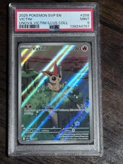 Pokemon TCG Victini Illustration Collection Promo PSA 9 - Image 1