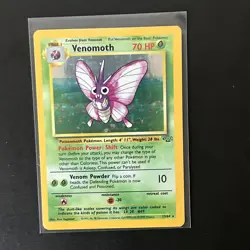 Vintage Pokemon Venomoth 13/64 Jungle Holo - Image 2