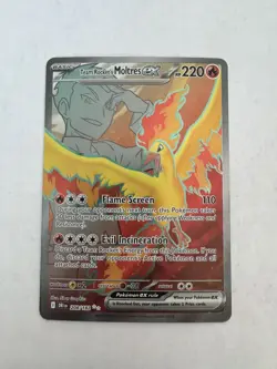 Team Rockets Moltres EX 208/182 Destined Rivals Pokemon TCG NearMint Condition - Image 1