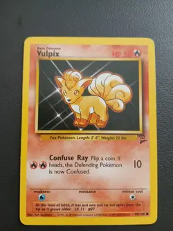 POKEMON - Vulpix 099/130 Base Set 2 Regular - LP - FREE AND FAST SHIPPING! - Image 1