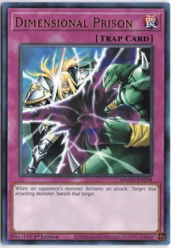 Yugioh - Dimensional Prison MAGO-EN158 1st Edition - Maximum Gold - Image 1