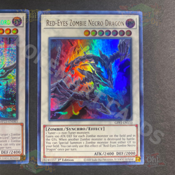 Yugioh Red Eyes Zombie Dragon Lord and Zombie Necro Dragon 1st Edition NM - Image 5