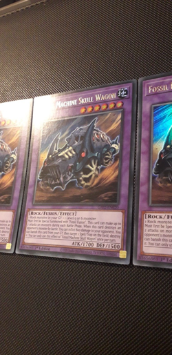 Yu-Gi-Oh! 3x Fossil Machine Skull Wagon, GFP2-EN020, UR, 1. Edition, NM-EX - Image 3