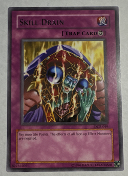 YuGiOh Skill Drain DCR-049 Rare Unlimited Edition NEAR MINT - Image 1