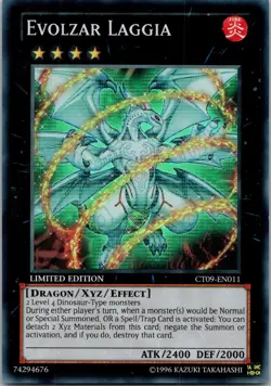 Yugioh Evolzar Laggia CT09-EN011 Limited Edition Super Rare NM - Image 1