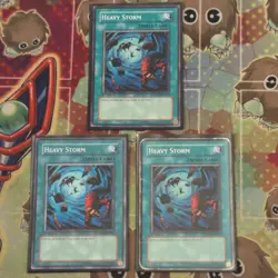 3 x Yugioh Heavy Storm SD10-EN026 Common 1st Edition NM/LP/MP - Image 1