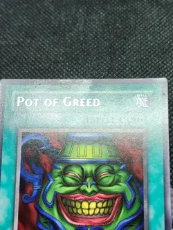 Yugioh Pot of Greed (Spell) LOB-119 Damaged Condition - Image 4