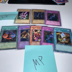 Lot of 8 Vintage Yu-Gi-Oh! Cards including Seiyaryu Serpent Night Dragon & More - Image 2
