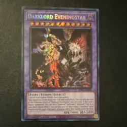 Konami Darklord Eveningstar 1st Edition Holo Fusion Effect Yu-Gi-Oh! TCG - Image 1