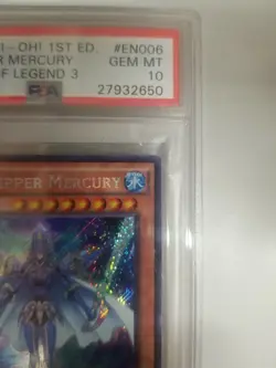 PSA 10 Yu-Gi-Oh! the tripper mercury dragons of legend 3 first edition graded - Image 3