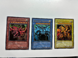 USA SELLER YuGiOh Ultra Rare Egyptian God Set GBI-001 GBI-002 GBI-003 LP - Image 1