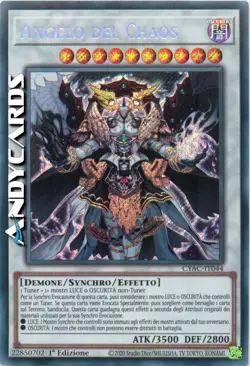 ANGELO DEL CHAOS • (Chaos Angel) • Segreta • CYAC IT044 • 1Ed • Yugioh ANDYCARDS - Image 1