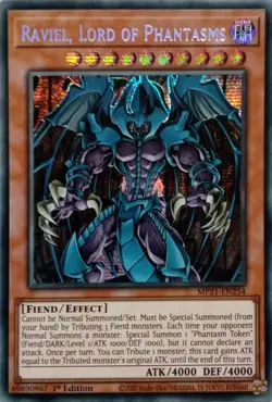 MP21-EN254 RAVIEL, LORD OF PHANTASMS SECRET RARE 1ST EDITION YuGiOh CARD - Image 1