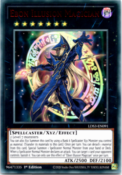 Ebon Illusion Magician - LDS3-EN091 - RED Ultra Rare - 1st Edition - Yugioh - Image 1